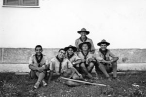 Agosto 1961: Un gruppo di Rover del Clan Nicastro I al Campo di Adami