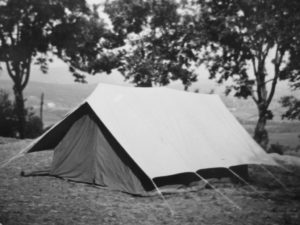 Agosto 1961 -Campo del Clan Nicastro I: La mitica Tenda "Catullo"